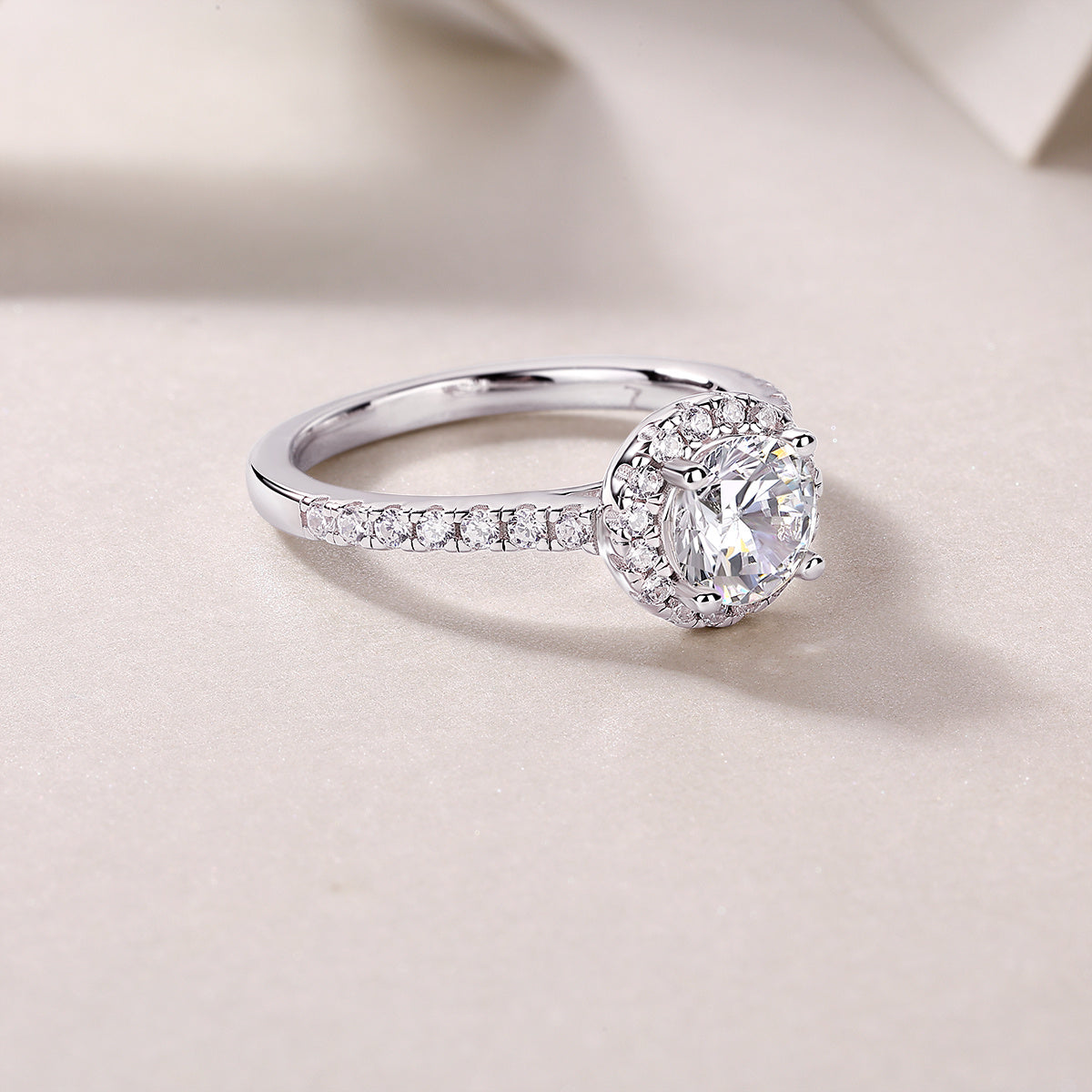 Moissanite Silver Ring Set – Embrace Design