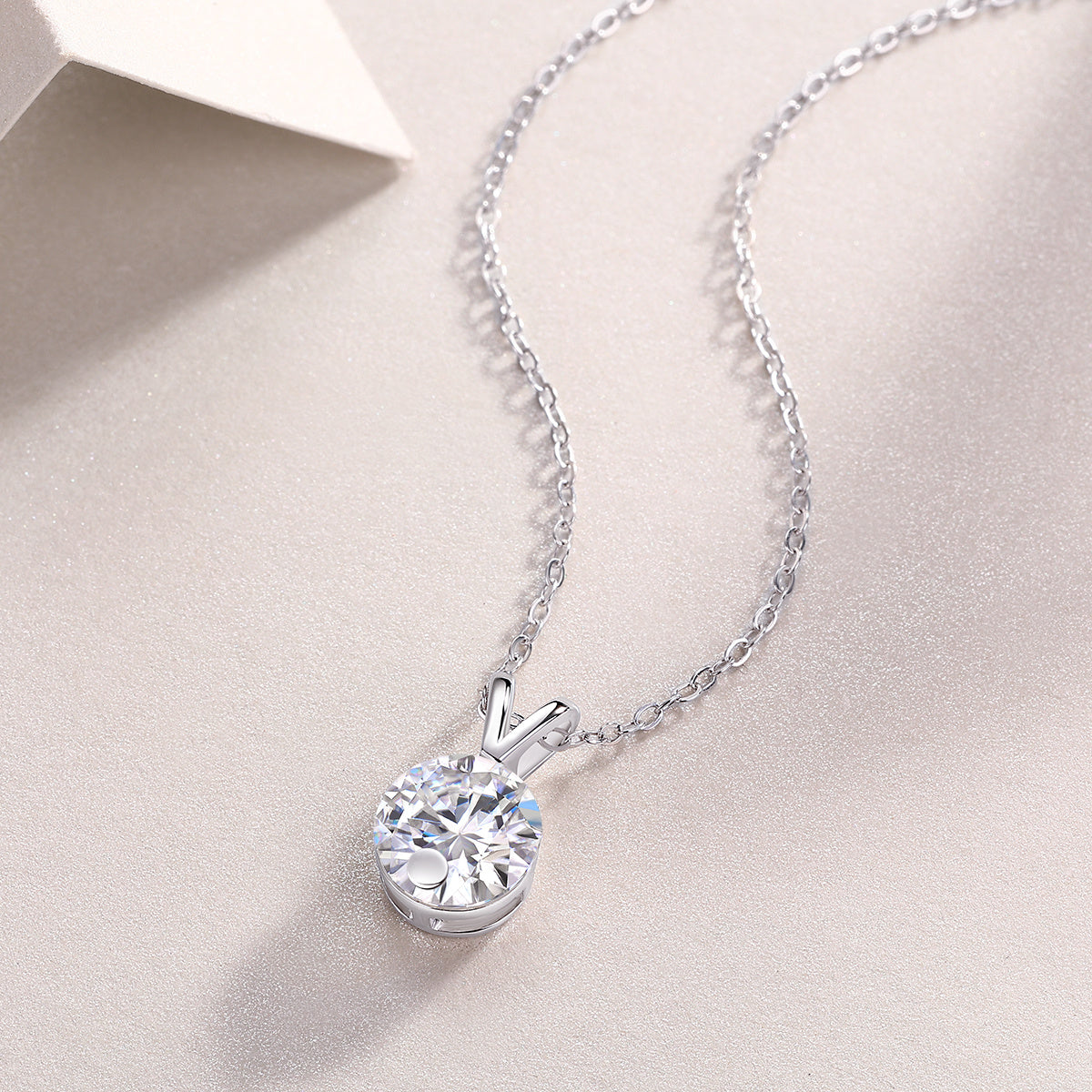 Diamond Sparkle V-Chain Necklace
