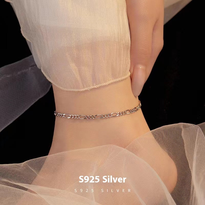Silver Link Anklet