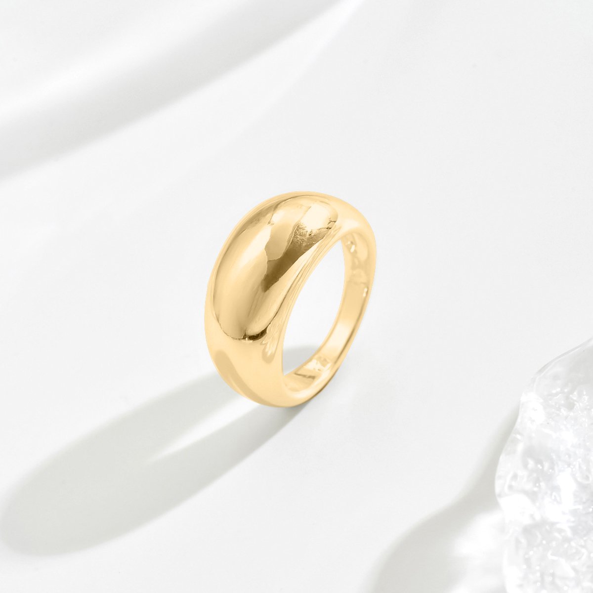 14K Luna Dome Gold Ring