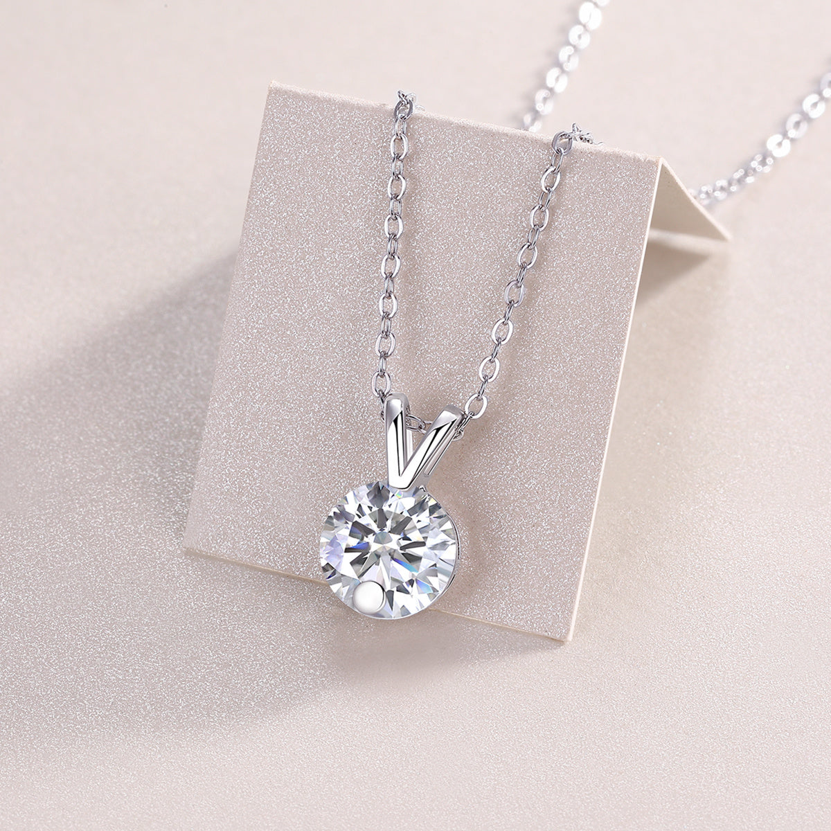 Diamond Sparkle V-Chain Necklace