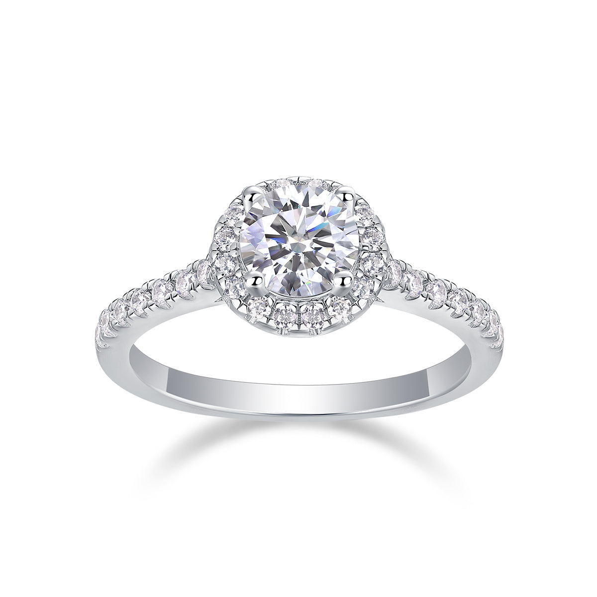 Moissanite Silver Ring Set – Embrace Design