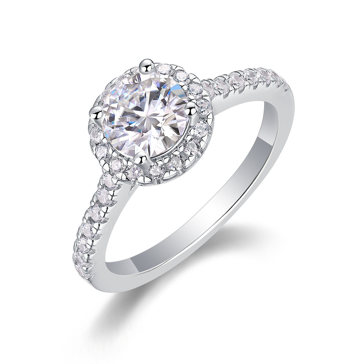 Moissanite Silver Ring Set – Embrace Design