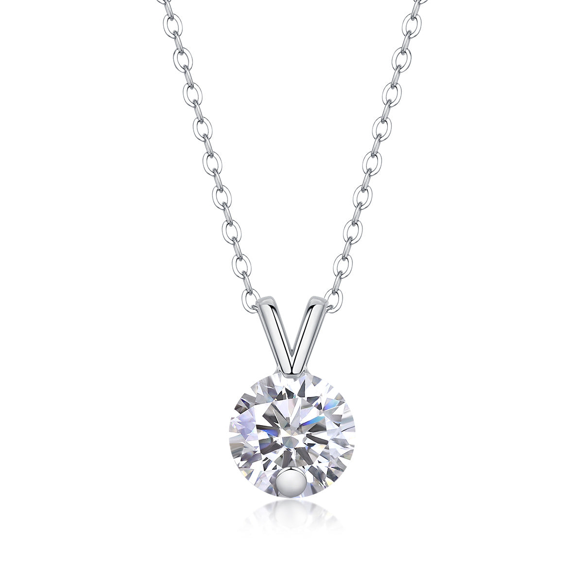 Diamond Sparkle V-Chain Necklace