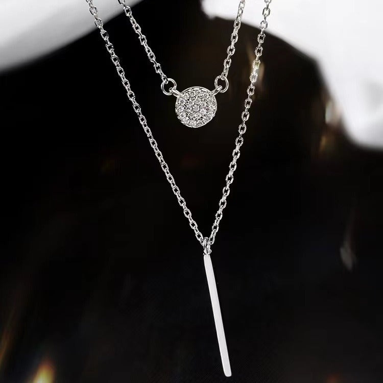 Elegant Dual-Layer Minimalist Necklace Set