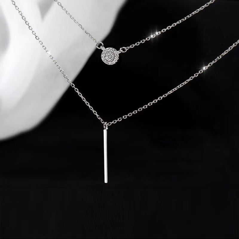 Elegant Dual-Layer Minimalist Necklace Set