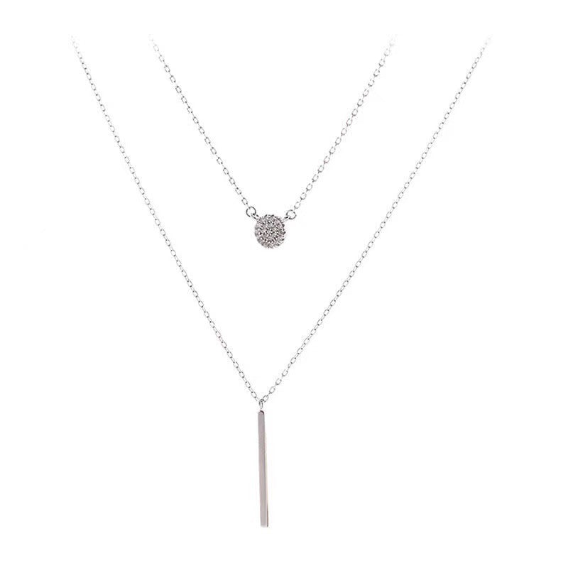 Elegant Dual-Layer Minimalist Necklace Set