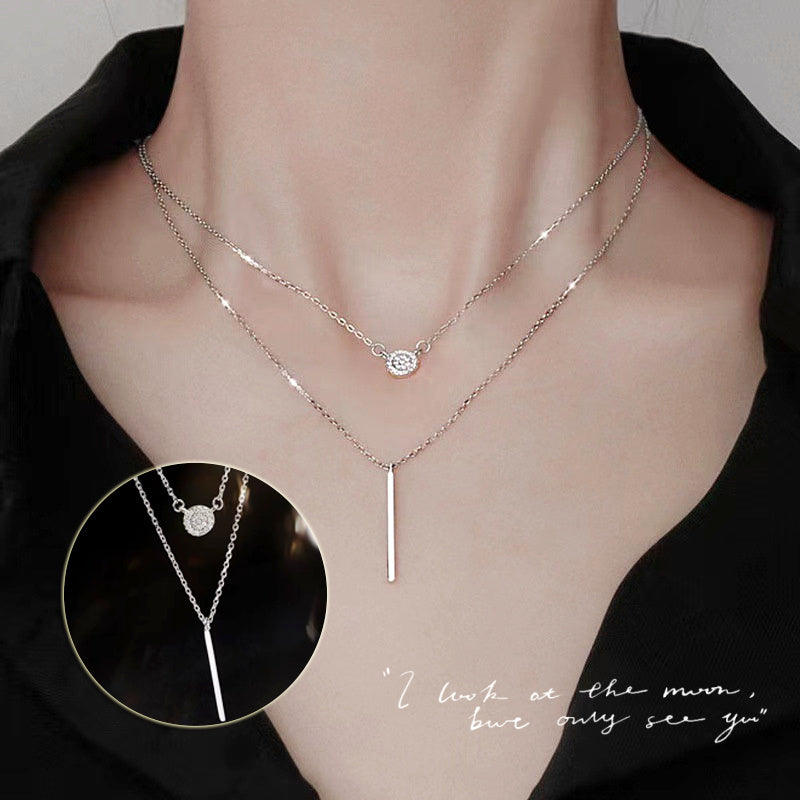 Elegant Dual-Layer Minimalist Necklace Set